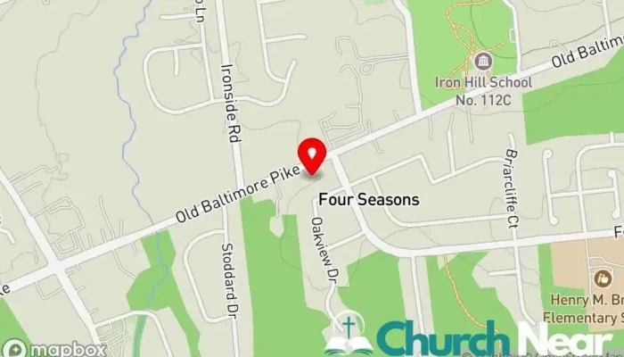 map of Pleasant Valley Church Christian church in Newark