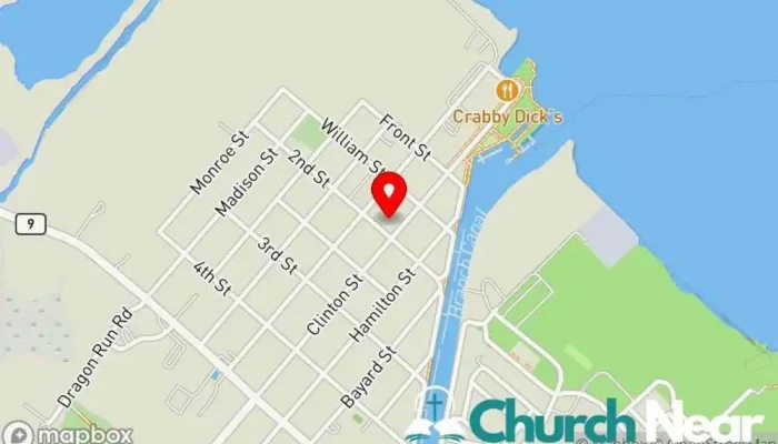 map of Purpose Ministries Church in Delaware City