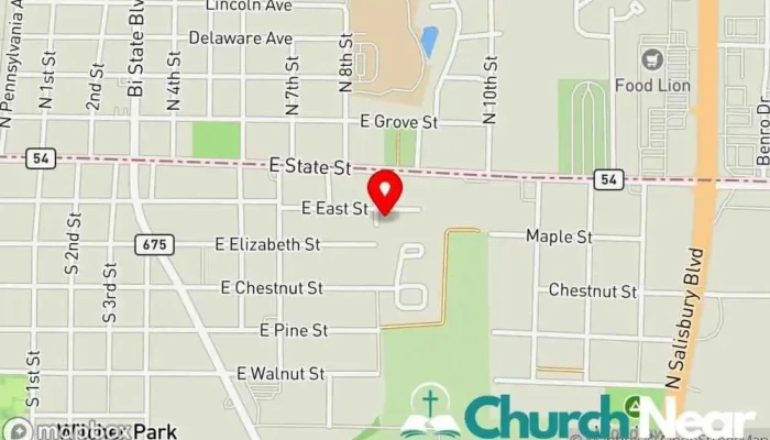 map of Renovate Church Church in Delmar