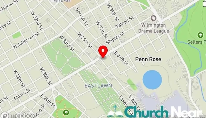 map of Restoration World Outreach Church in Wilmington