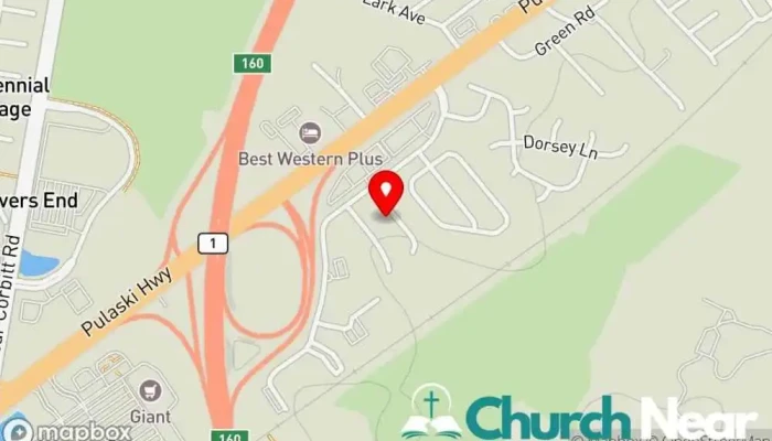 map of Robinson Joe R Church in Bear