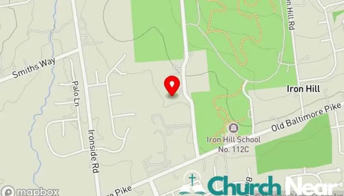 map of Saint Daniels Church Church in Newark