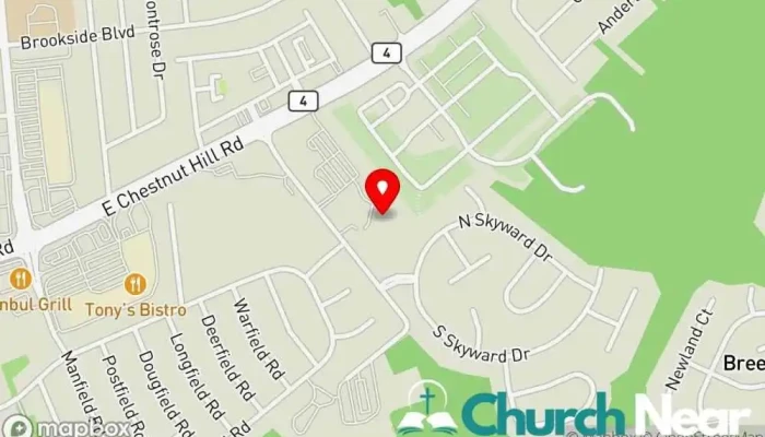 map of Saint Gertrudes Convent Church in Newark
