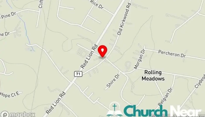 map of Saint Paul Church Church in Bear