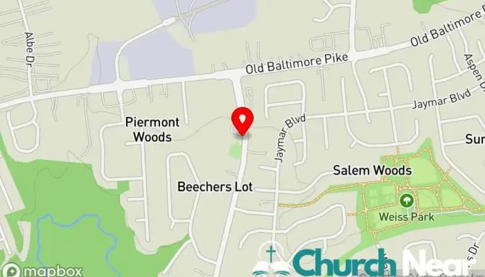 map of Salem United Methodist Church United Methodist church in Newark
