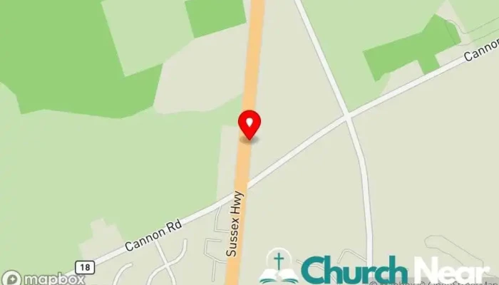 map of Seaford Church of Christ Church in Bridgeville