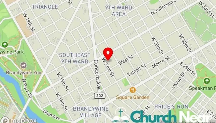 map of Shiloh Baptist Church Baptist church in Wilmington