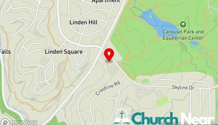 map of Skyline United Methodist Church United Methodist church in Wilmington