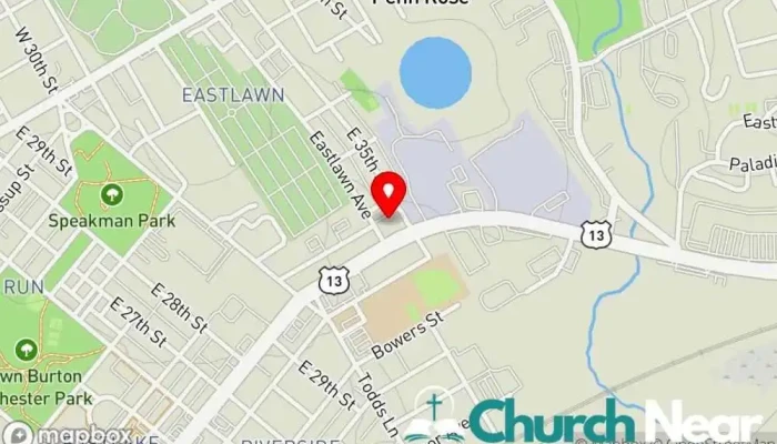 map of Spirit Life Ministries Church in Wilmington
