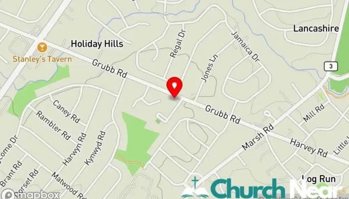 map of St David's Episcopal Church Episcopal church in Wilmington