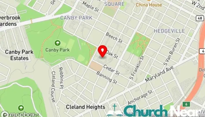 map of St. Elizabeth Roman Catholic Church Catholic church in Wilmington