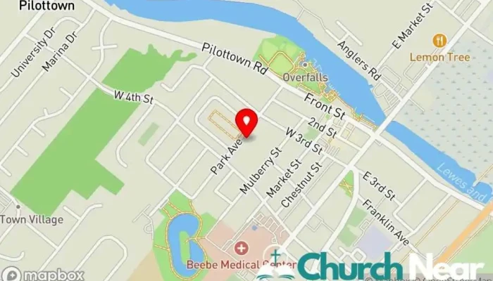 St George Ame Church Map - Lewes