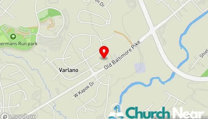 St Johns Lutheran Church Map - Newark