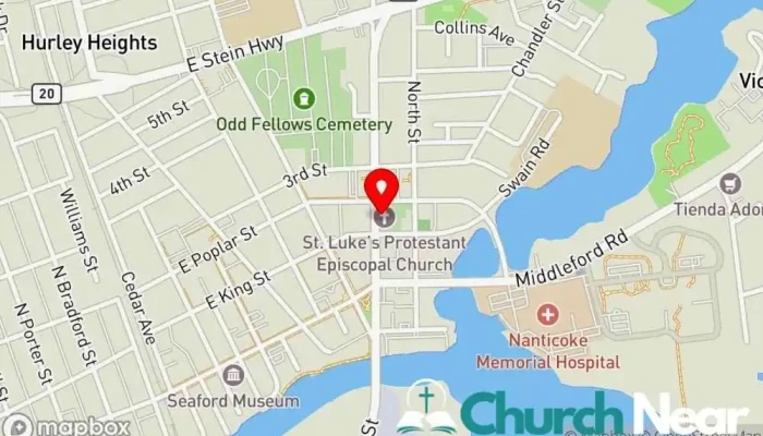St Lukes Episcopal Church Map - Seaford