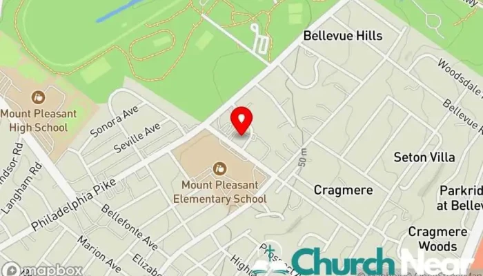 map of St. Mark's Lutheran Church Church, Lutheran church in Wilmington