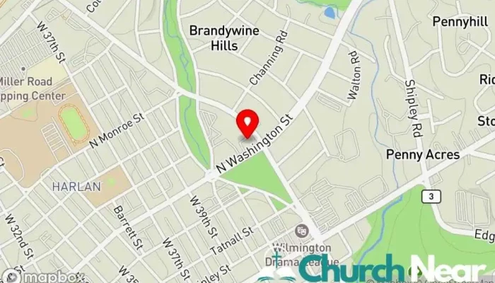 St Marys Anglican Church Map - Wilmington