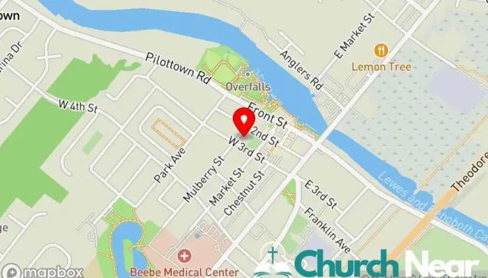 St Peters Church Parish Hall Map - Lewes