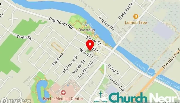 St Peters Episcopal Church Map - Lewes