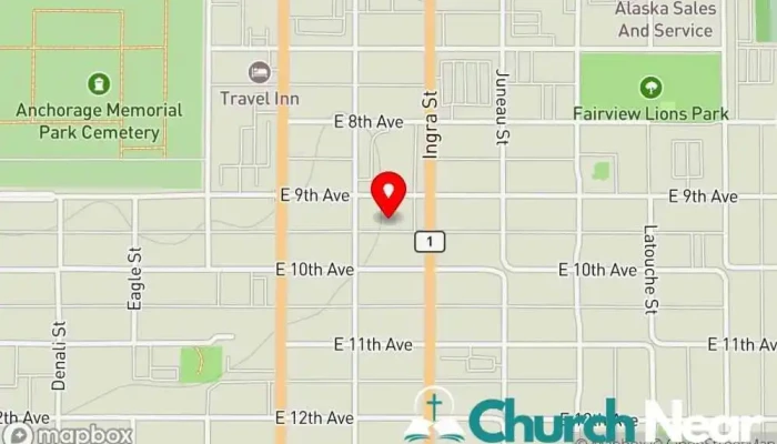 The Church Of The Nations -  Map - Anchorage