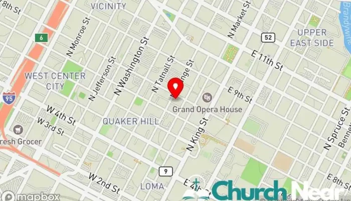 map of The Episcopal Church of Saints Andrew and Matthew Episcopal church in Wilmington