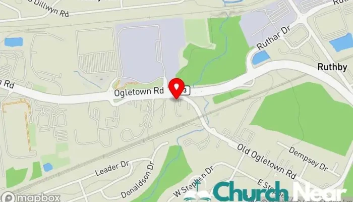 map of Transformation Church Delaware Church in Newark