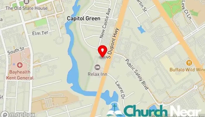 map of Transformation Church Church in Dover