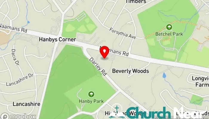 map of Trinity Presbyterian Church Church in Wilmington