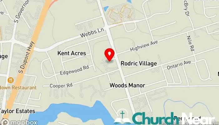 map of Trinity Wesleyan Church Wesleyan church in Dover