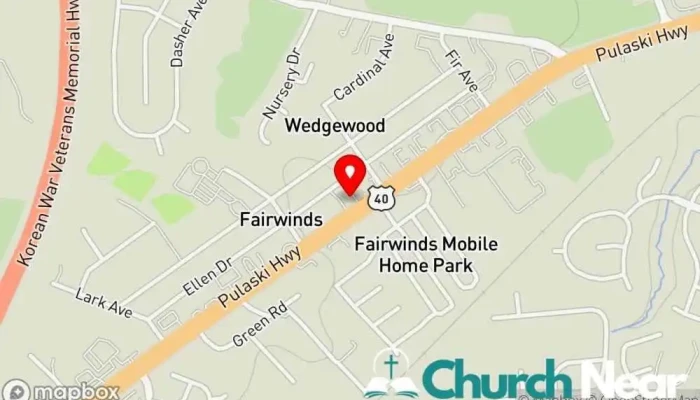 map of Ultimate Praise Ministries Church in Bear