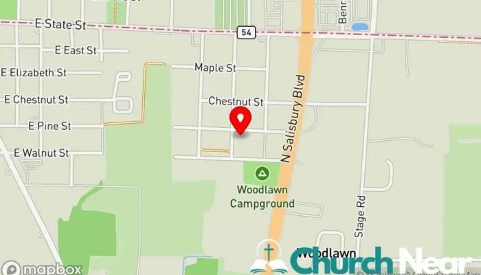 map of Union Methodist Church, Inc. Methodist church in Delmar