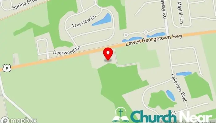 Unitarian Universalists Of Southern Delaware -  Map - Lewes