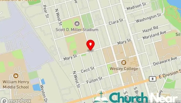 map of United Fellowship Ministries Association / Organization in Dover