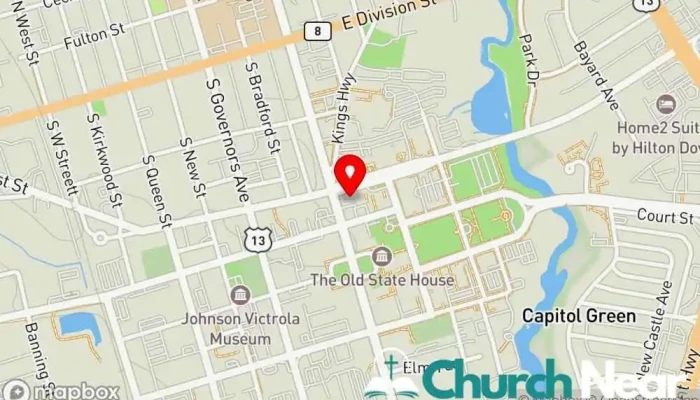 map of Wesley United Methodist Church United Methodist church in Dover