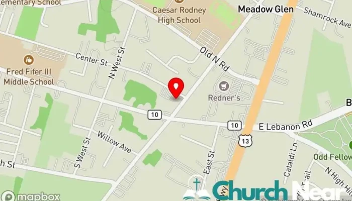 map of Whatcoat United Methodist Church United Methodist church in Camden