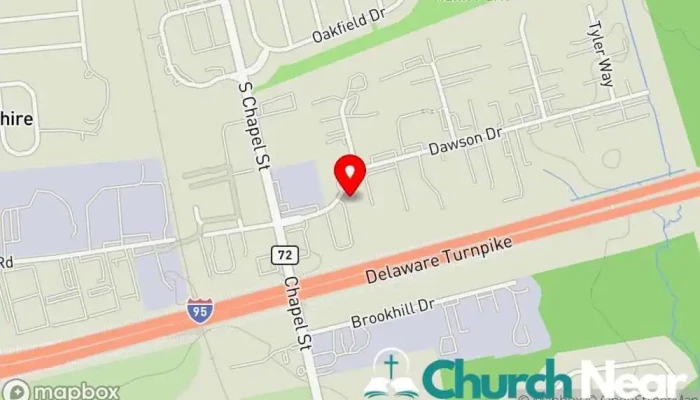 map of Winners Chapel International Delaware Church in Newark