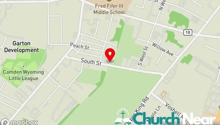 map of Worship Christian Center Christian church in Camden