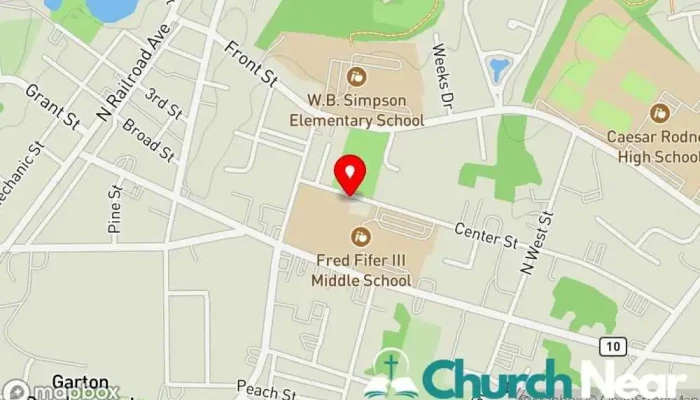 map of Zion Ame Church Methodist church in Camden